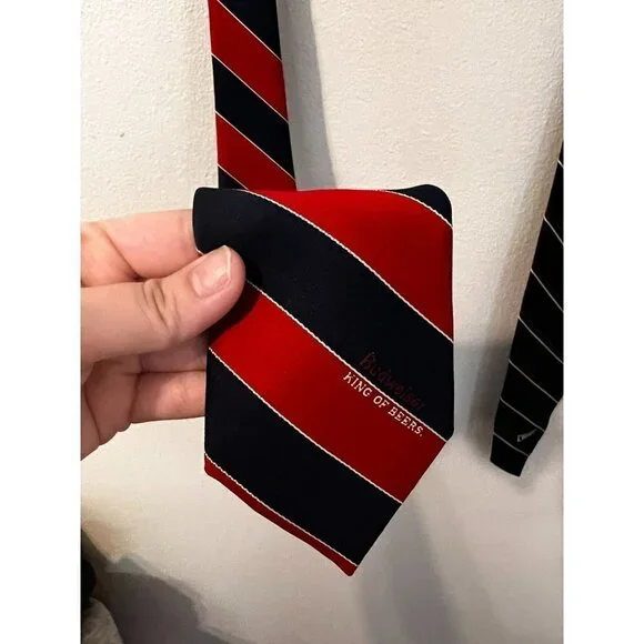 Men's Vintage Anheuser-Busch 7 Tie Bundle [EXCELLENT]